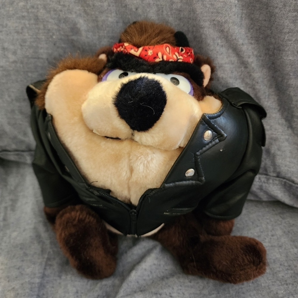 C - VTG Tasmanian Devil Biker - Plush